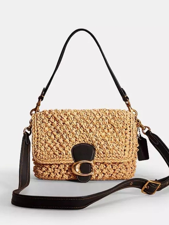 Handbags - Coach Soft Tabby Shoulder Bag in woven straw